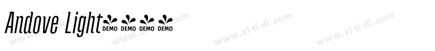 Andove Light字体转换